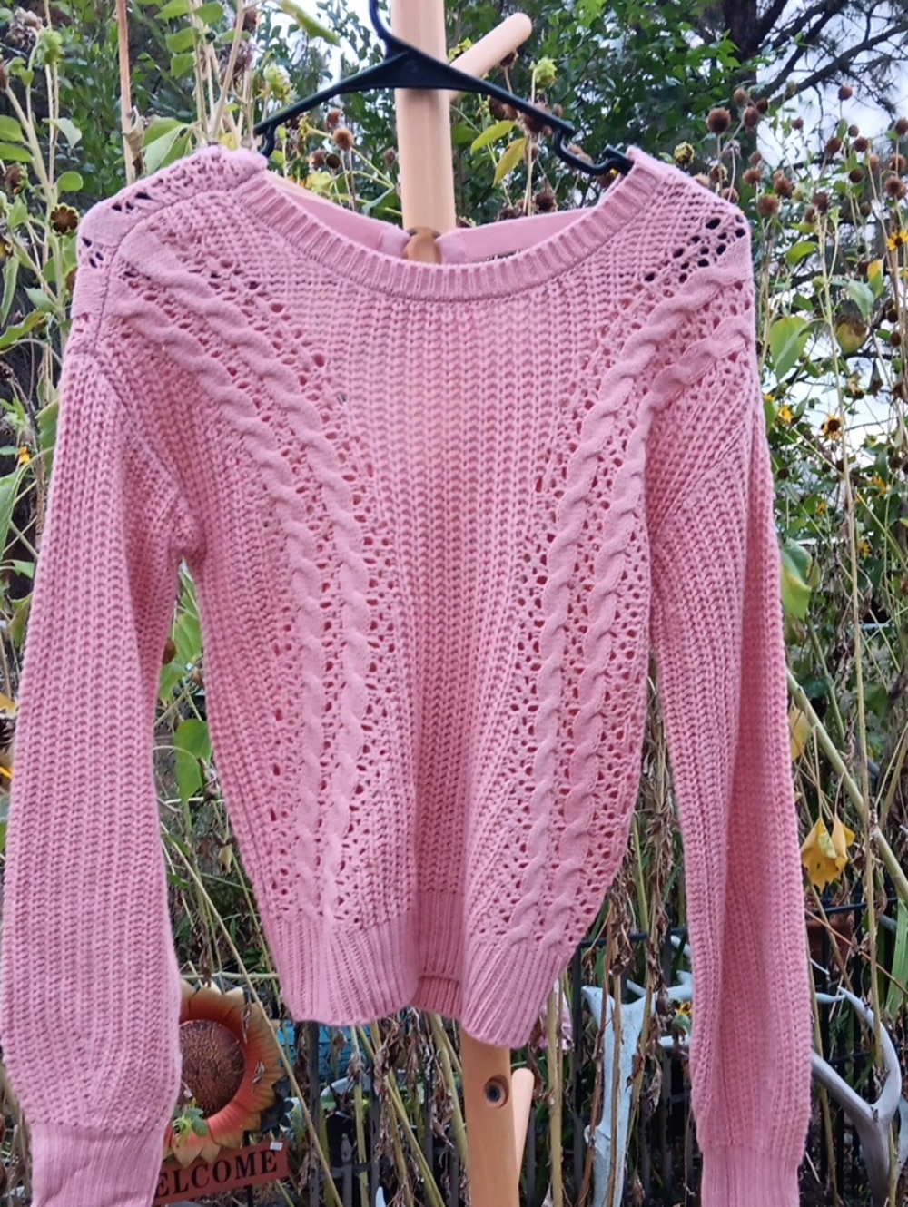 Soft Pink Knit Women's Sweater